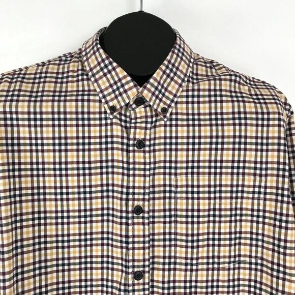 Eddie Bauer Button Down Shirt Men's XXL Relaxed Fit Long Sleeve Casual Cotton - Picture 2 of 8